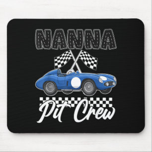 Race car birthday party racing family nanna pit mouse pad