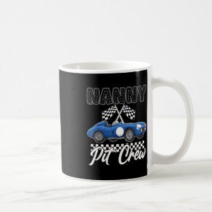 Race car birthday party racing family nanny pit coffee mug