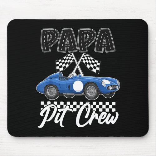 Race car birthday party racing family papa pit mouse pad