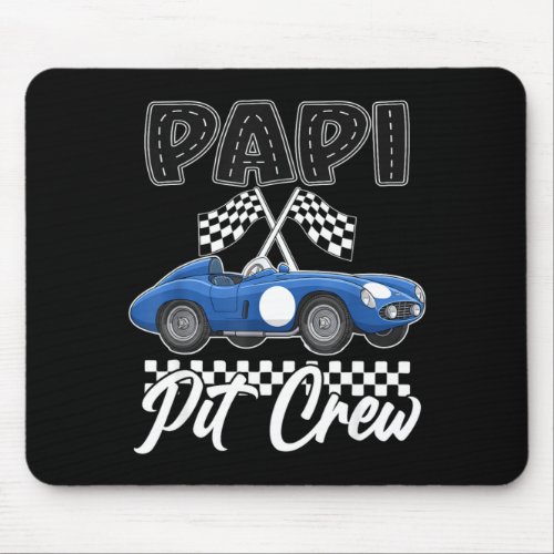 Race car birthday party racing family papi pit mouse pad