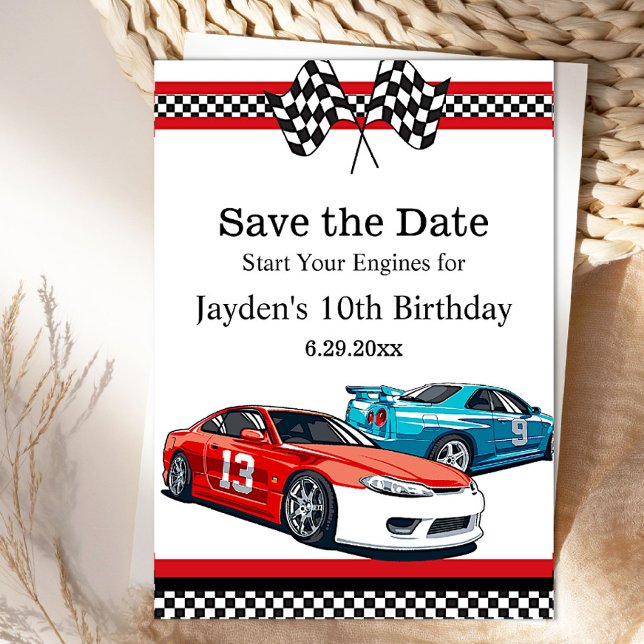 Race Car Birthday, Save the Date (Creator Uploaded)