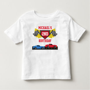 Race Car Birthday T-shirt Toddler Kid Child