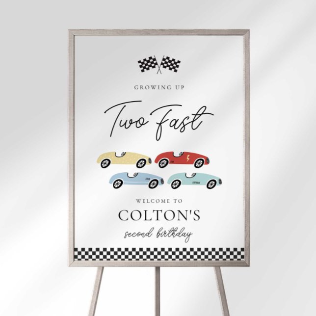 Race Car Birthday Welcome Sign (Creator Uploaded)