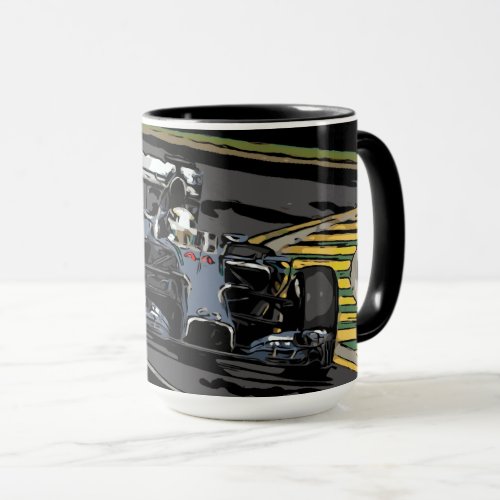 RACE CAR _ BORN TO RACE MUG