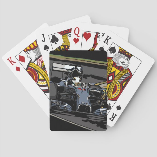RACE CAR - BORN TO RACE POKER CARDS (Back)