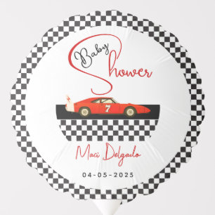 Race Car Boy Baby Shower   Little Racer Party Balloon