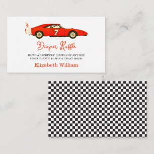 Race Car Boy Baby Shower Little Racer Party Enclosure Card