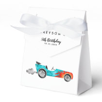 Race Car Boy Birthday Party Favor Boxes