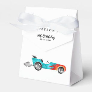Race Car Boy Birthday Party Favor Boxes