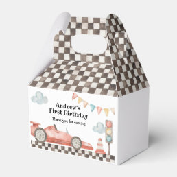 Race Car Boy Birthday Party Favor Boxes