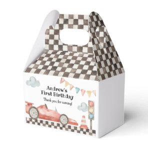 Race Car Boy Birthday Party Favor Boxes