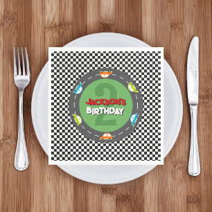 Race Car Boy Birthday Party Napkins