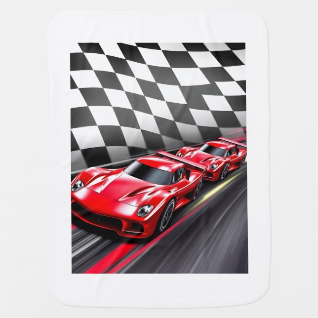 Race Car Boys Blanket  (Front)