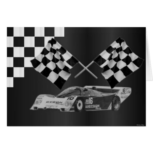 Race Car Card (Front Horizontal)