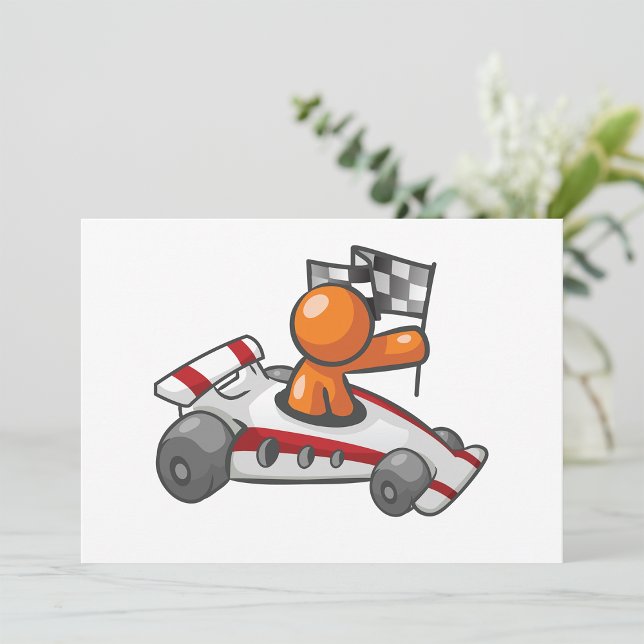 Race Car Checkered Flag Invitations (Creator Uploaded)