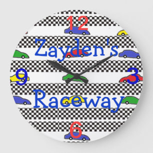 race car clock