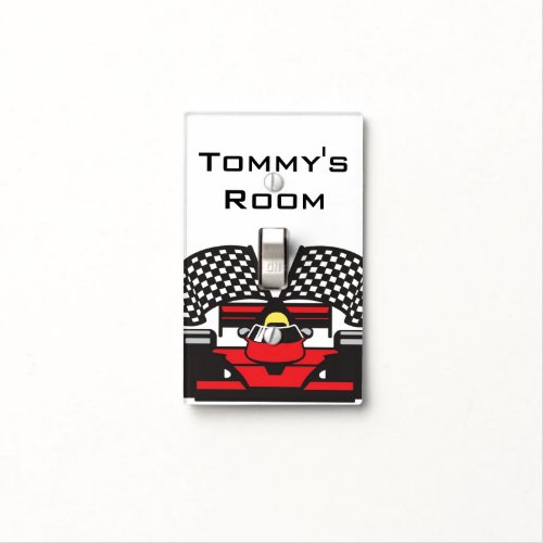 Race Car Design Light Switch Cover