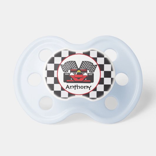Race Car Design Pacifier (Front)