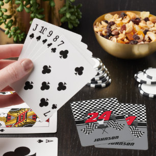 Race Car Design Poker Cards