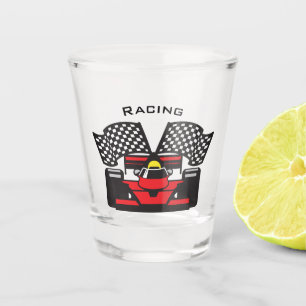 Race Car Design Shot Glass