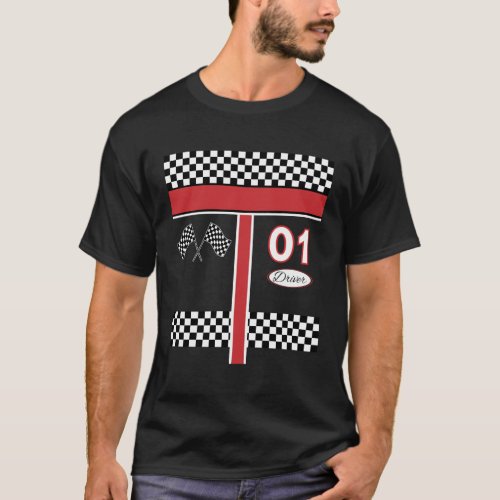 Race Car Driver For Halloween T_Shirt