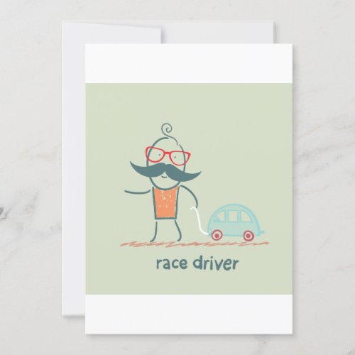 Race Car Driver Invitation