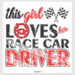 Race Car Driver Sticker