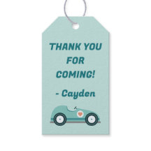 Race Car Favor Bag Gift Tags