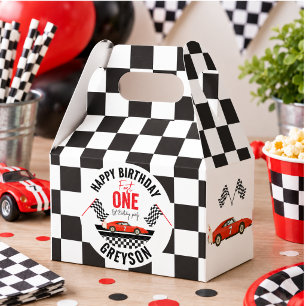 Race Car Favor Box – Fast One 1st Birthday Party