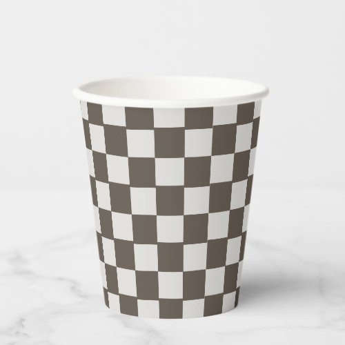 Race Car flag check Birthday Paper Cups