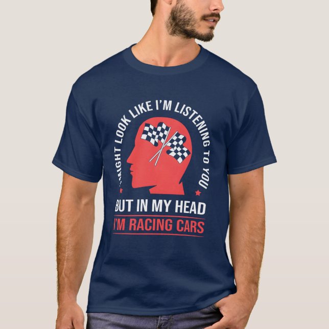 Race Car Funny Car Lover Drag Racing family funny T-Shirt (Front)