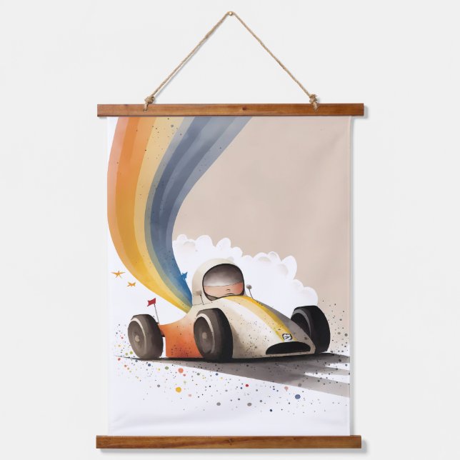 Race Car Hanging Tapestry (Front)
