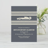 Race Car Invitation (Standing Front)