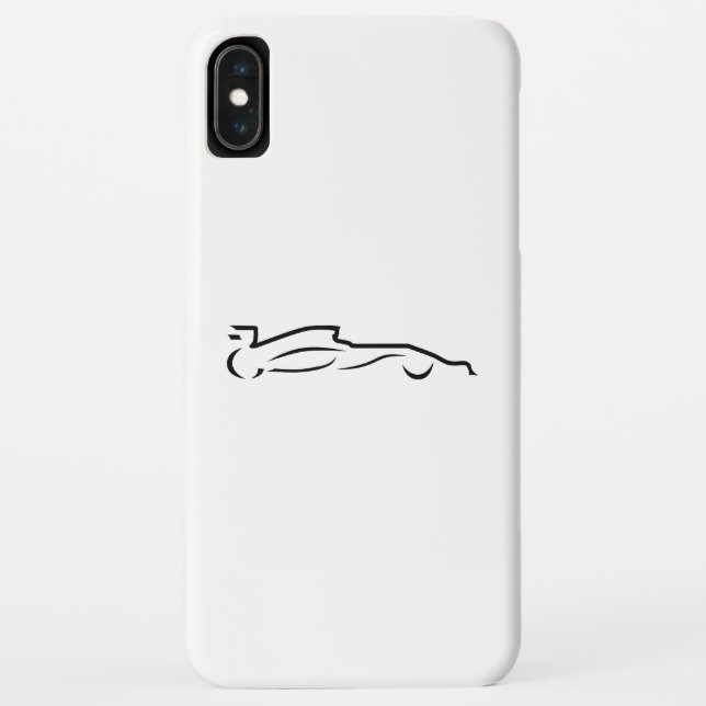 Race Car Line Drawing Silhouette Case-Mate iPhone Case (Back)