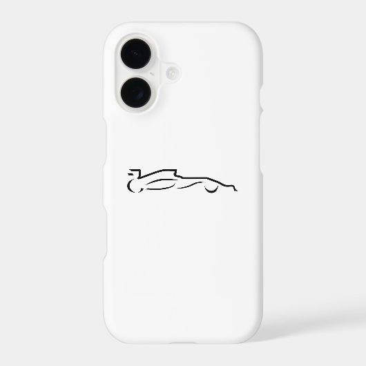 Race Car Line Drawing Silhouette Samsung Galaxy Case (Back)