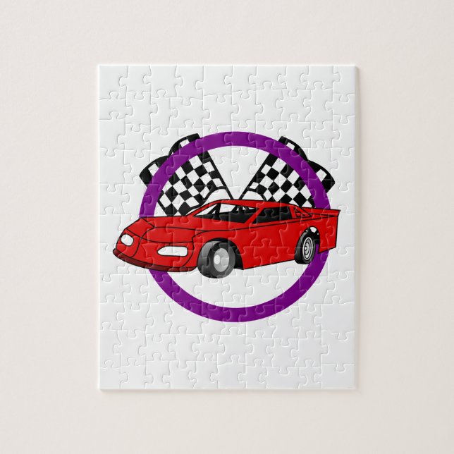 Race Car Logo Jigsaw Puzzle (Vertical)