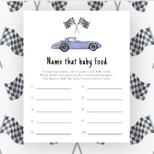 Race car - Name that baby food game