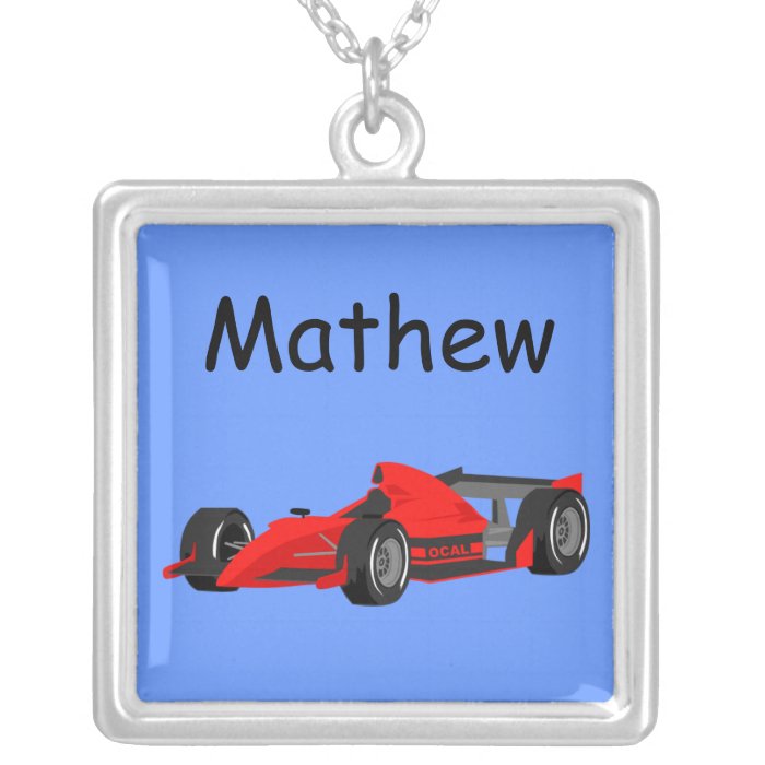 Race car Necklace