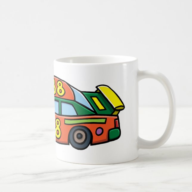 Race Car Number 88 Coffee Mug (Right)