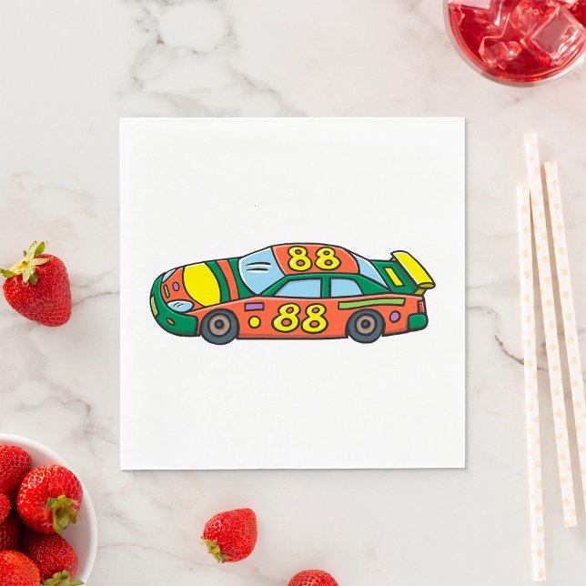 Race Car Number 88 Napkins (Creator Uploaded)