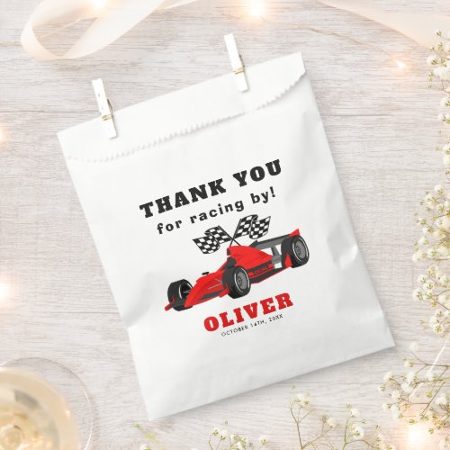 Race Car Racing Birthday Party Favor Bag