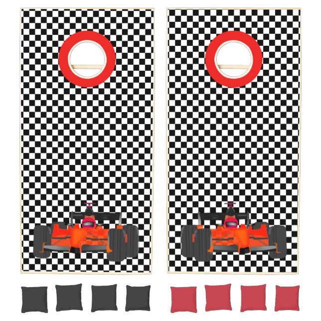 Race Car Racing Design Cornhole Set (Set)