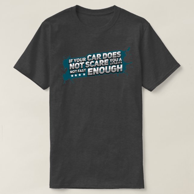 Race Car Racing Fast Sportscar Driver Tuner Gift T-Shirt (Design Front)