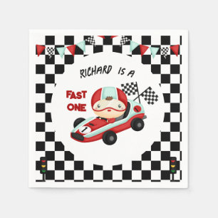 Race Car Racing Kid's Birthday Theme Napkins