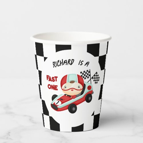 Race Car Racing Kids Birthday Theme Paper Cups