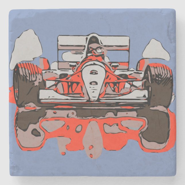 RACE CAR - RAIN MASTER STONE COASTER (Front)