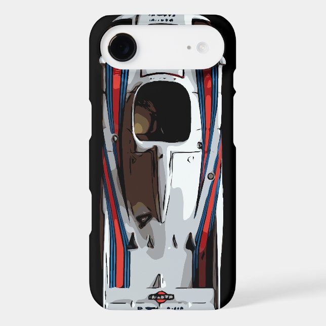 RACE CAR - red, white, blue Case-Mate iPhone Case (Back)