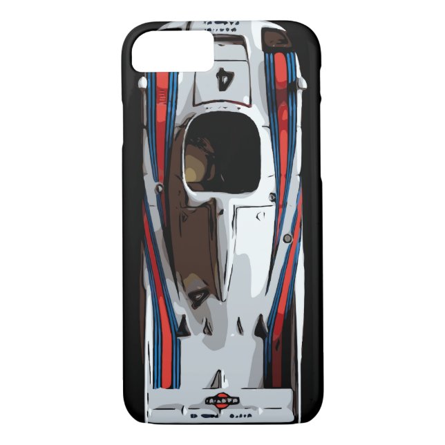 RACE CAR - red, white, blue Case-Mate iPhone Case (Back)