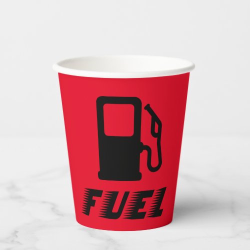 Race Car Refueling Station Red Fuel Paper Cups