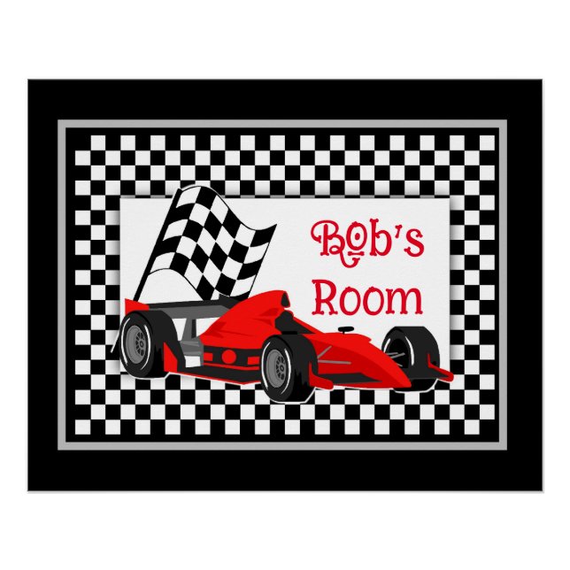 Race Car Room Poster (Front)